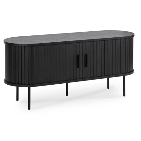 Szafka RTV Dwudrzwiowa 120 cm TRISH Czarna