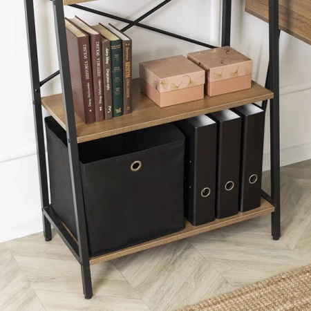 Regał GIA Orzech/Czarny