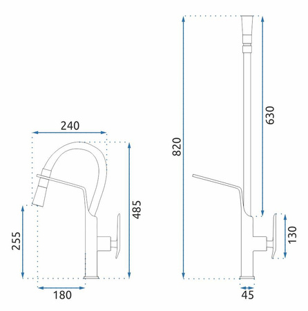 BATERIA KUCHENNA CASTOR CZARNA/ZŁOTA