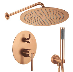 ZESTAW NATRYSKOWY JS-622711BRG ARGON MIEDŹ SZCZOTK