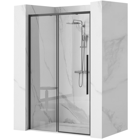 DRZWI PRYSZNICOWE SOLAR BLACK 150