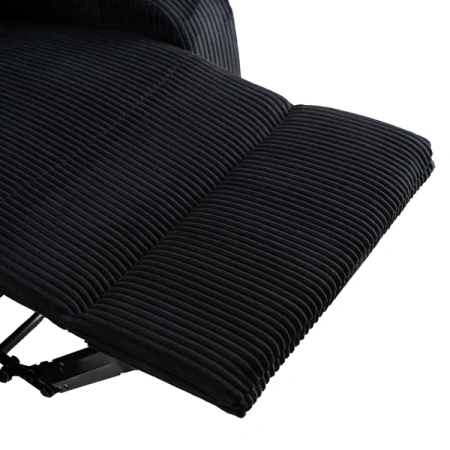 Fotel TORRES Czarny Sztruksowy