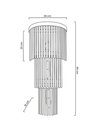 MOOSEE lampa ścienna ESTRO złota