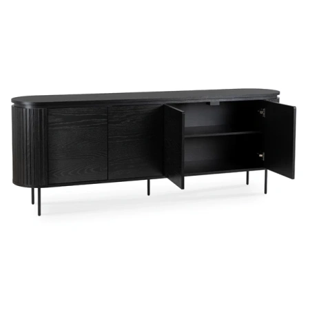 Komoda Czterodrzwiowa BECK 200 cm Czarna