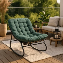 Fotel Bujany AURORA Zielony