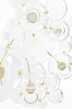 MOOSEE Lampa wisząca CAPRI DISC 5 złota