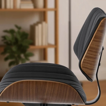 Fotel Obrotowy TEKSAS Czarny Ekoskóra