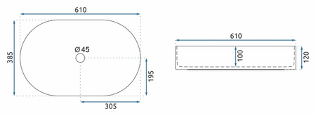 UMYWALKA NADIA 60 MARRONE - NABLATOWA