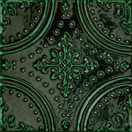 Tubądzin Tinta Green Dekor 14,8x14,8