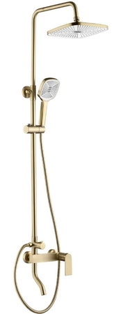 ZESTAW NATRYSKOWY MY1902-77GG STORM ZŁOTY SZCZOTKO