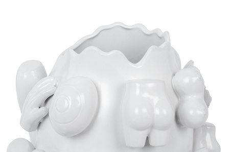 KARE wazon dekoracyjny BODY PARTS 37 cm   biały