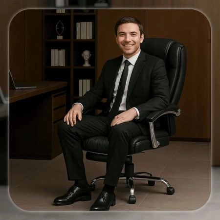 Fotel Obrotowy Masujący GIORGIO Czarny