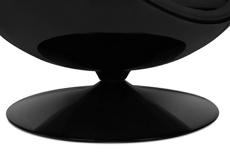 Fotel BALL BLACK czarny - włókno          szklane, metal