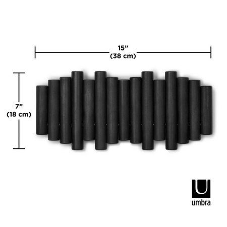 UMBRA wieszak na ubrania PICKET RAIL czarny