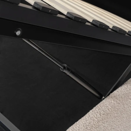 Łóżko 160x200 BRISTOL Beżowe Z Pojemnikiem