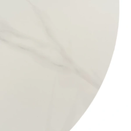 Stolik Ceramiczny MARINE Biały Marmur/Złoty