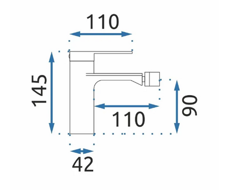BATERIA BIDETOWA MY1902-9B STORM CZARNA