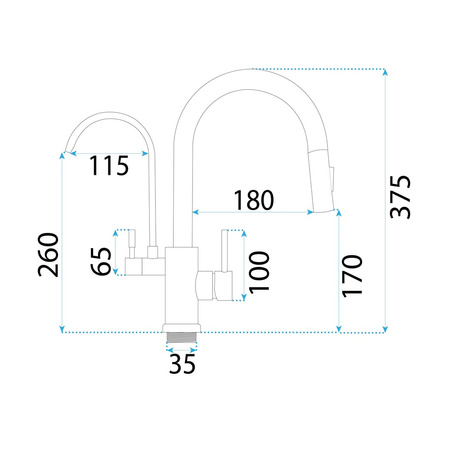 BATERIA KUCHENNA ECO FRESH CZARNA