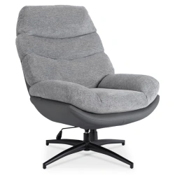 Fotel Wypoczynkowy Obrotowy ASTURIA Szary