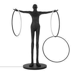 MOOSEE lampa podłogowa HUMAN CIRCULO włókno szklane