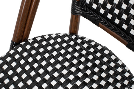 Krzesło ogrodowe CAFE PARIS ARM brązowe   rattan