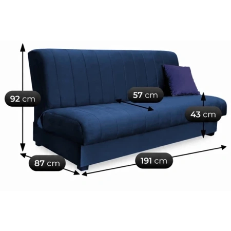 Sofa SIGMA Granatowa