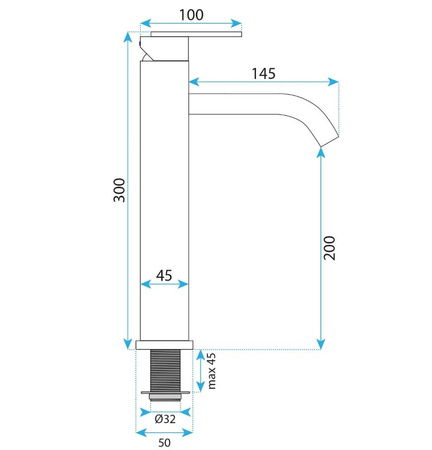 BATERIA UMYWALKOW JS-11801-1B ONTARIO CZARNA WYSOK