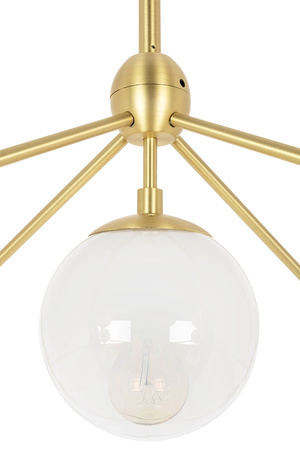 MOOSEE lampa wisząca PLANETARIO 15 GOLD   złota - klosze szronione