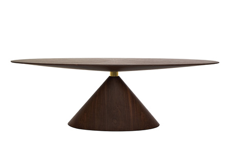 Stół UFO 240 brązowy, naturalny fornir