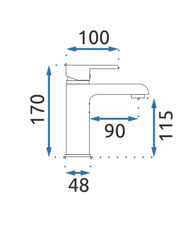 BATERIA UMYWAL MY1805-2G BLOOM ZŁOTA NISKA