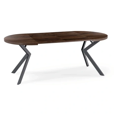 Stół LUKAS 100-250 cm Orzech/Czarny