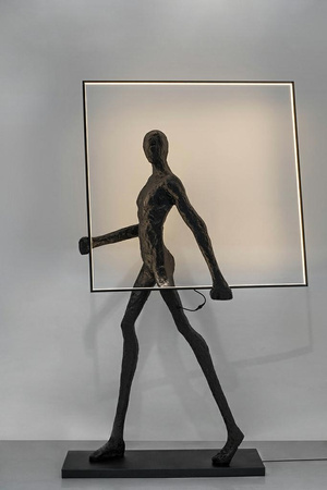 MOOSEE lampa podłogowa HUMAN SQUARE       włókno szklane