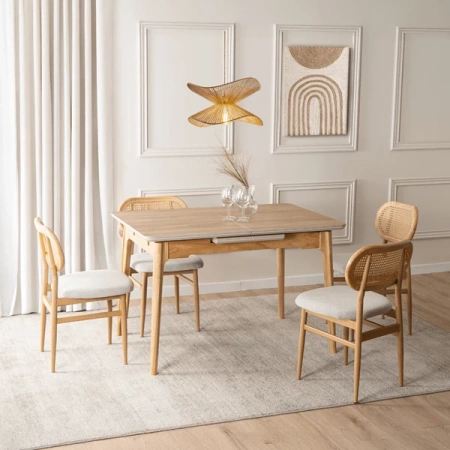 Stół Ceramiczny SAMER 120-160 cm Dąb