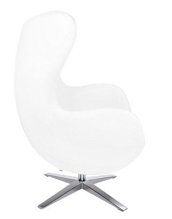 Fotel EGG SZEROKI PU biały