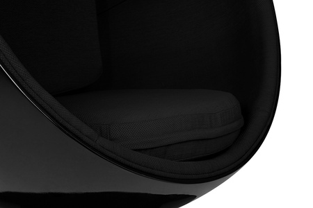 Fotel BALL BLACK czarny - włókno          szklane, metal