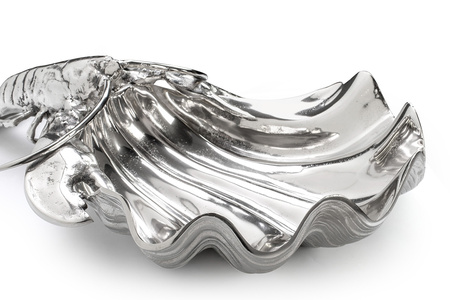 KARE chłodziarka na napoje / patera       LOBSTER srebrna