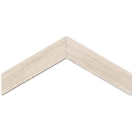 Emil Ceramica Elegant Sleek Wood Chevron White 11x54