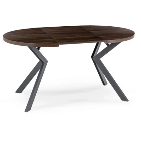 Stół LUKAS 100-250 cm Orzech/Czarny