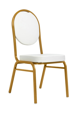 Krzesło bankietowe / konferencyjne        HESTIA białe / złote