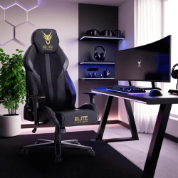 Fotel Obrotowy NEXON Czarny/Żółty