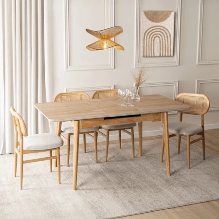 Stół Ceramiczny SAMER 138-178 cm Dąb