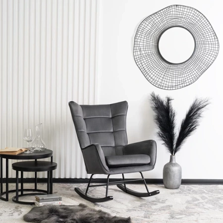 Fotel Bujany JACKSON Szary