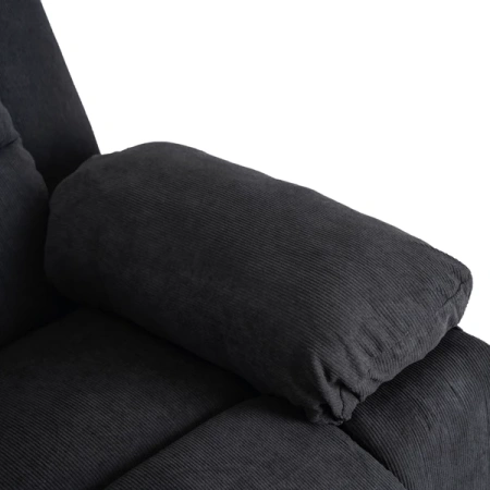 Fotel Masujący z Funkcją Wstawania FENIX Czarny