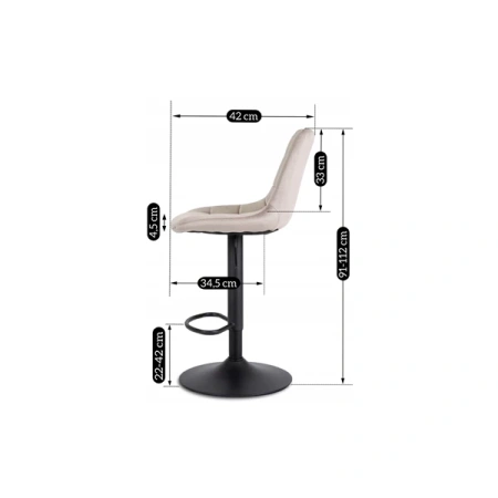 Hoker ARCOS 2 Beżowy Welurowy