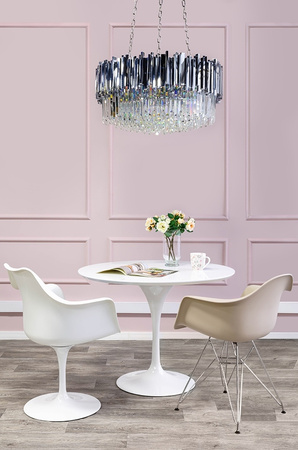 Stół TULIP PREMIUM 100 biały  - MDF, metal