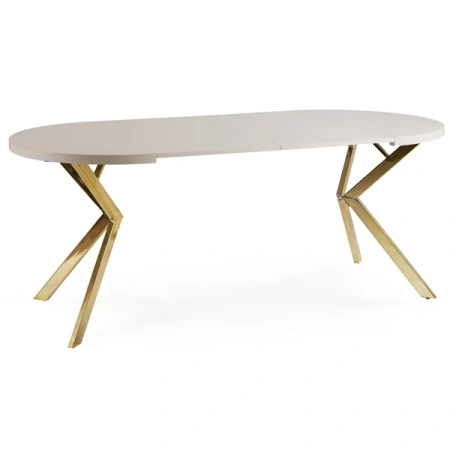 Stół DORIAN 80-160 cm Kaszmir/Złoty