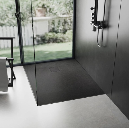 BRODZIK MAGNUM BLACK 90x120 + SYFON