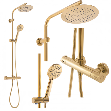 ZESTAW NATRYSKOWY BLISS ZŁOTY TERMOSTAT