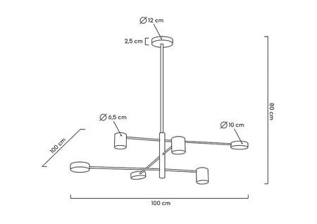 MOOSEE lampa wisząca PIAZETTA czarna