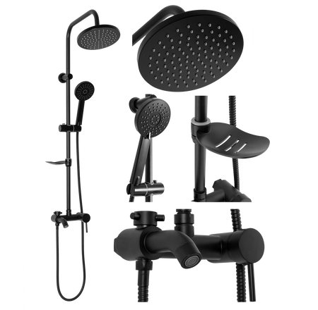 ZESTAW NATRYSKOWY LUIS CZARNY